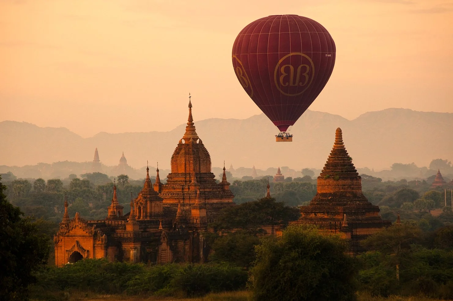 Balloon over Bagan, Myanmar