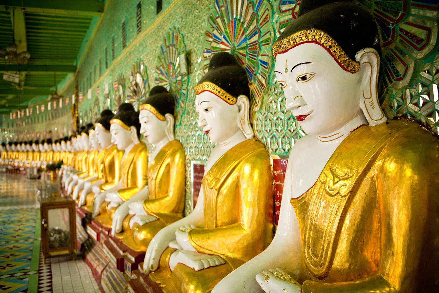 Infintite Buddhas, Sagaing hill, Mandalay, Burma