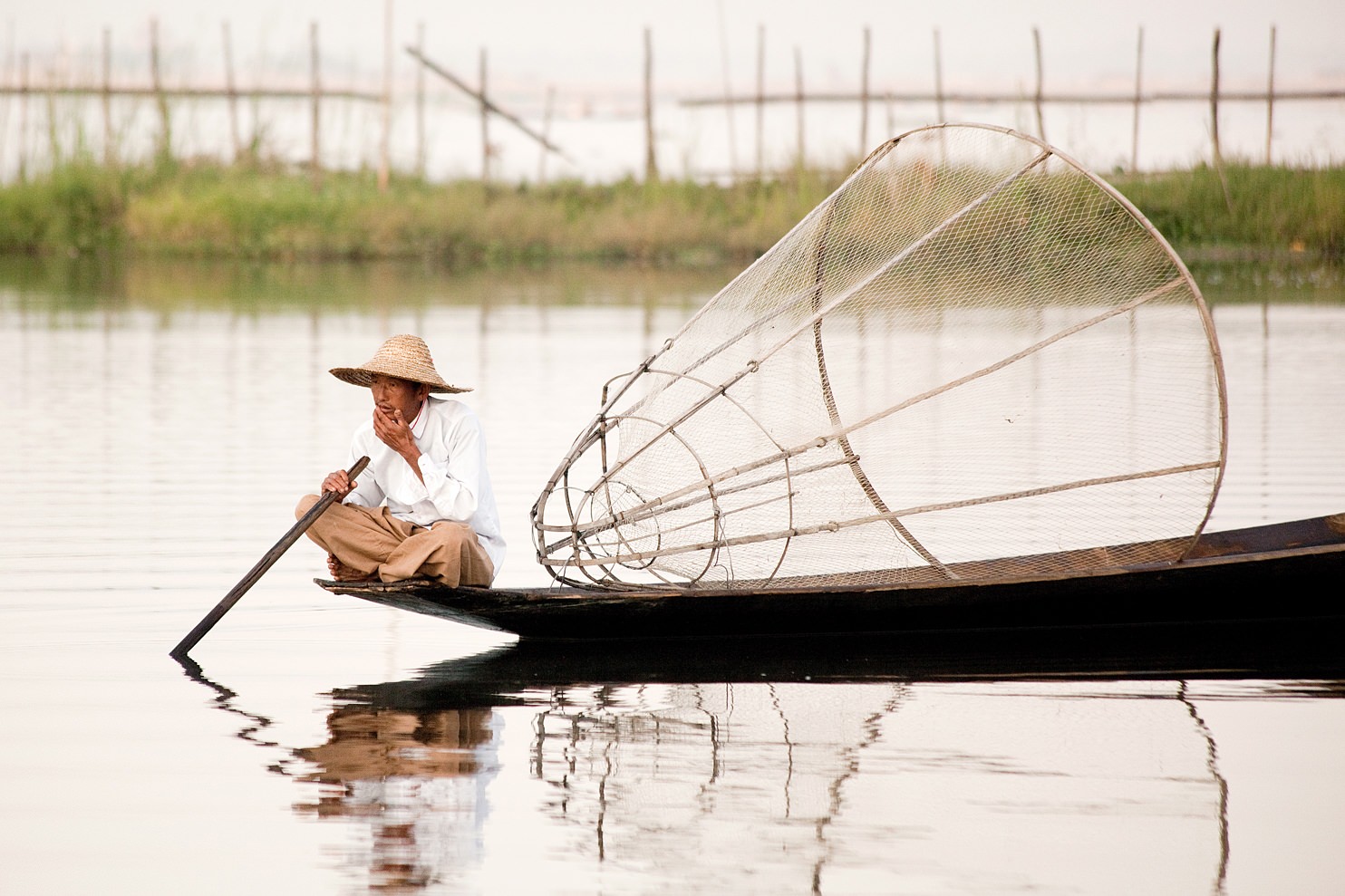 Leg Rower Fisherman, Inle Lake, Myanmar