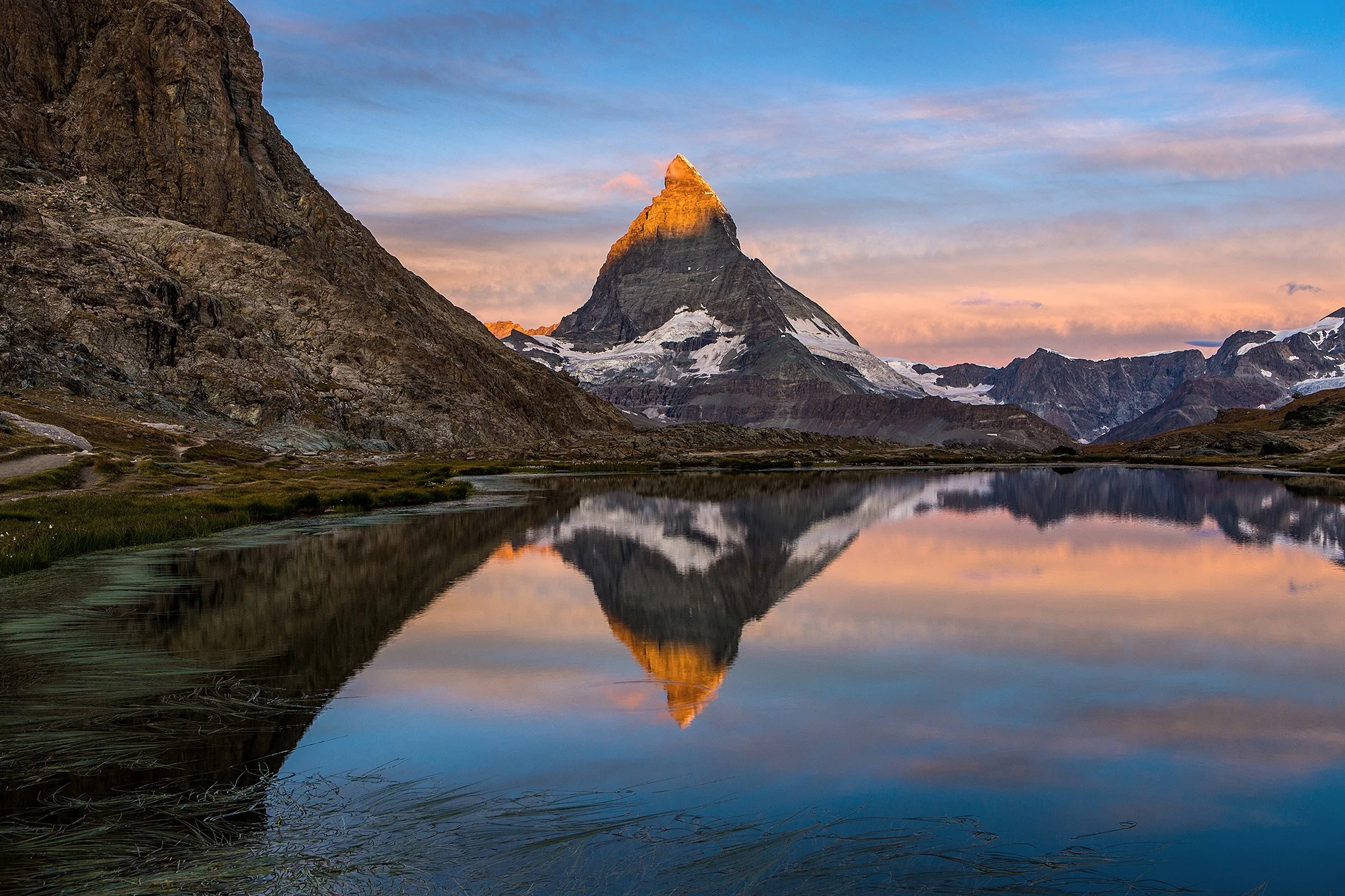 Riffelsee Lake & Matterhorn, Zermatt, Switzerland
