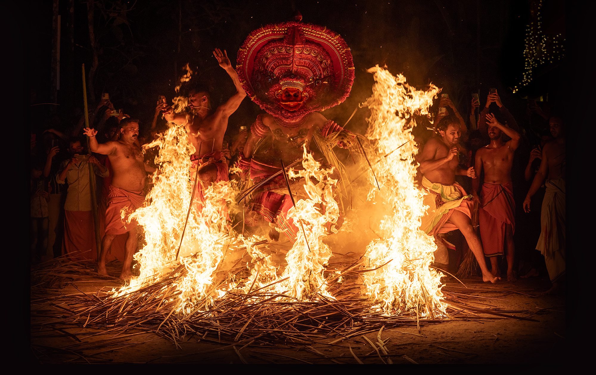 Fire Theyyam, Kerala, India