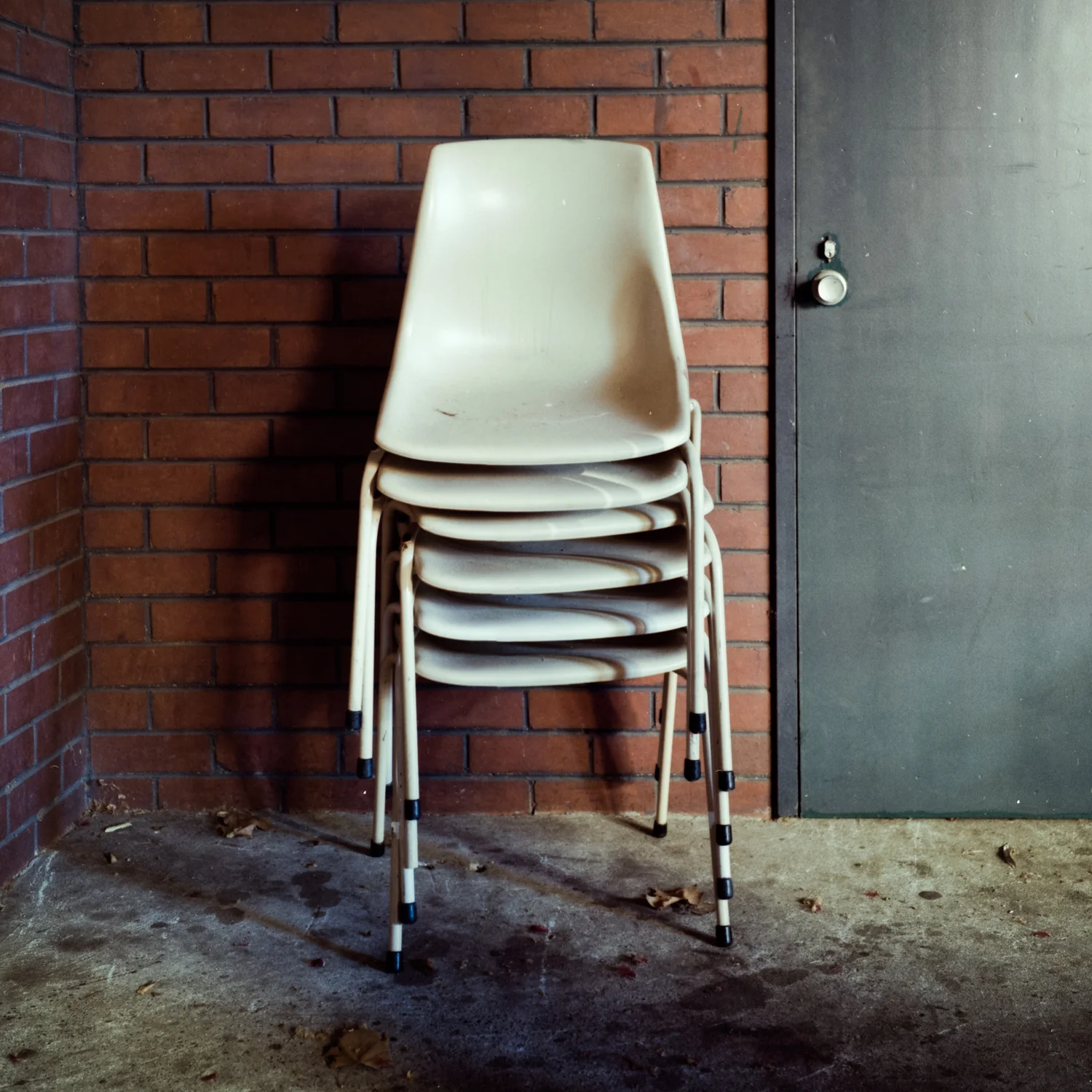 Stack of School Chairs