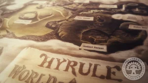 The Legend Of Zelda Ocarina Of Time Map Of Hyrule Woodblock Art Clubhouse Collective