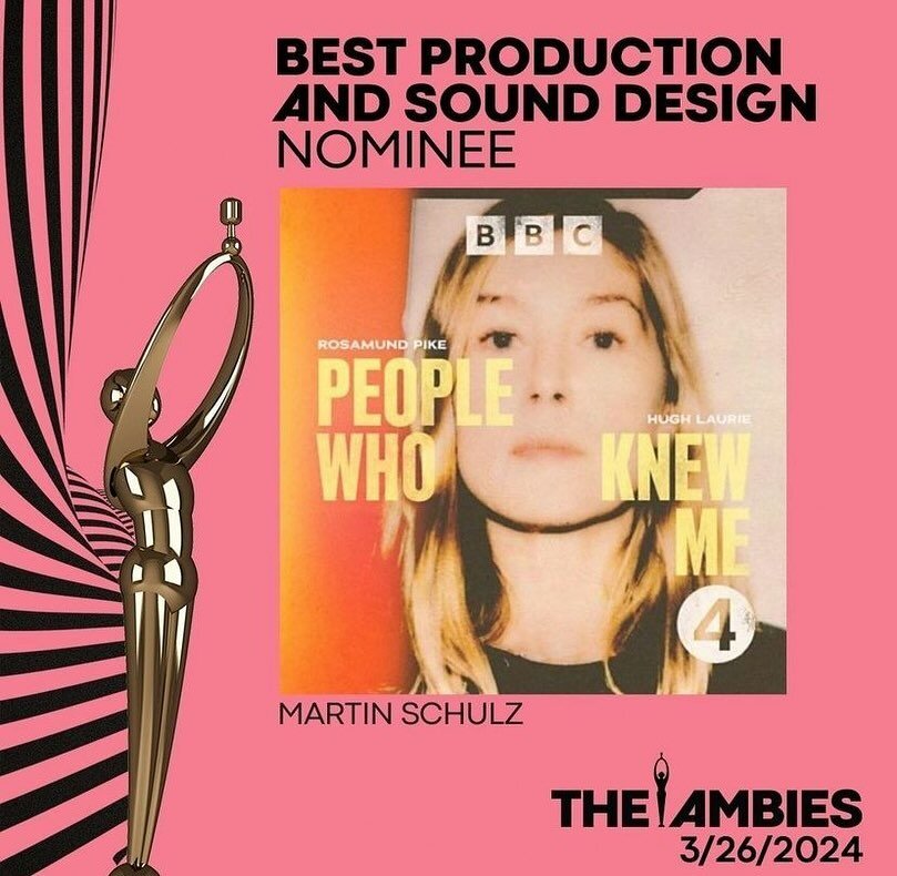 🎙️ Beyond proud to have been nominated for Best Production and Sound Design as well as Best Fiction Podcast for the 2️⃣0️⃣2️⃣4️⃣ @theambies ! 🌟🏆

Thank you to The Podcast Academy for such an honour and congratulations to all the team that were inv