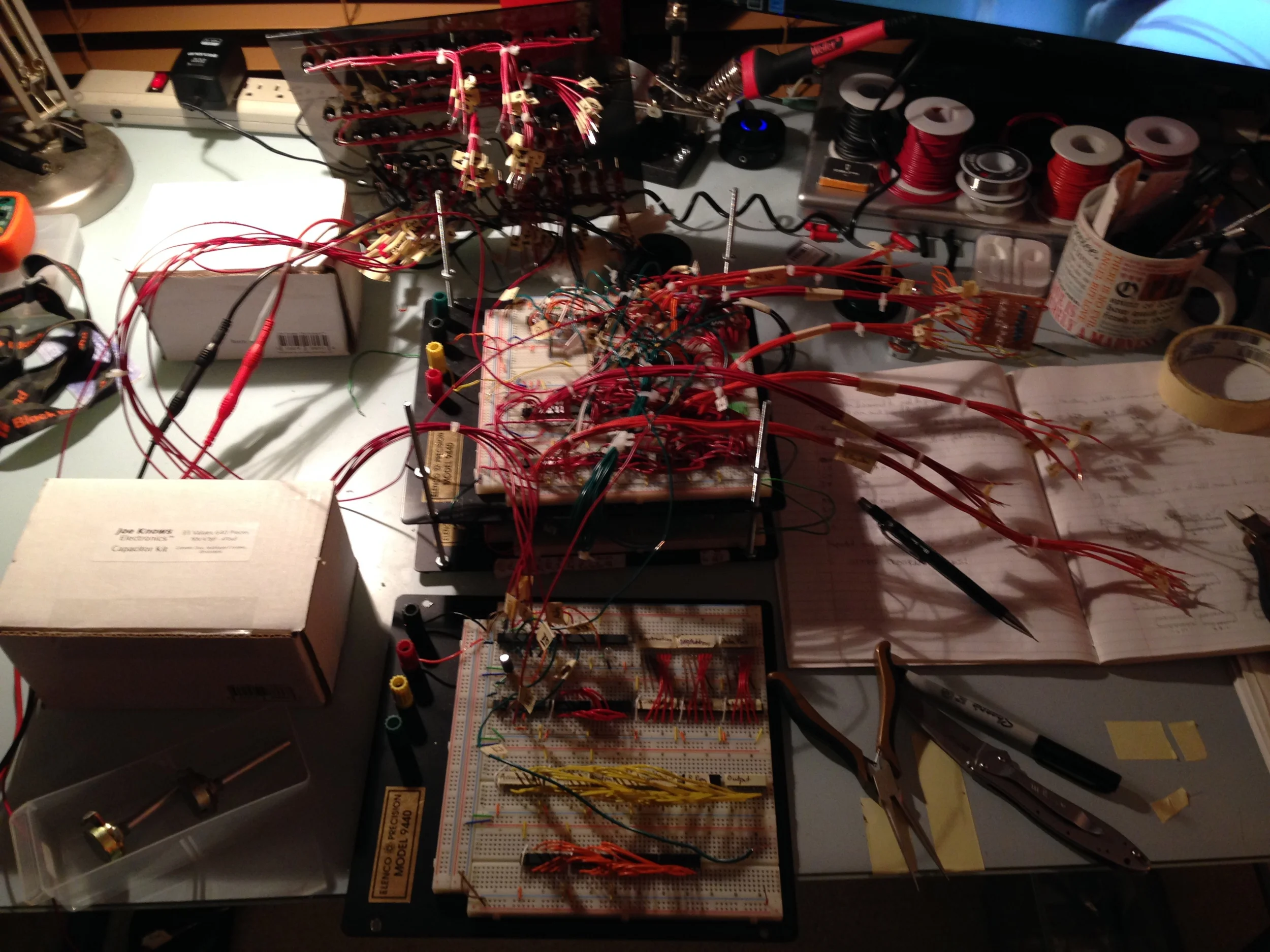 Running the display wires