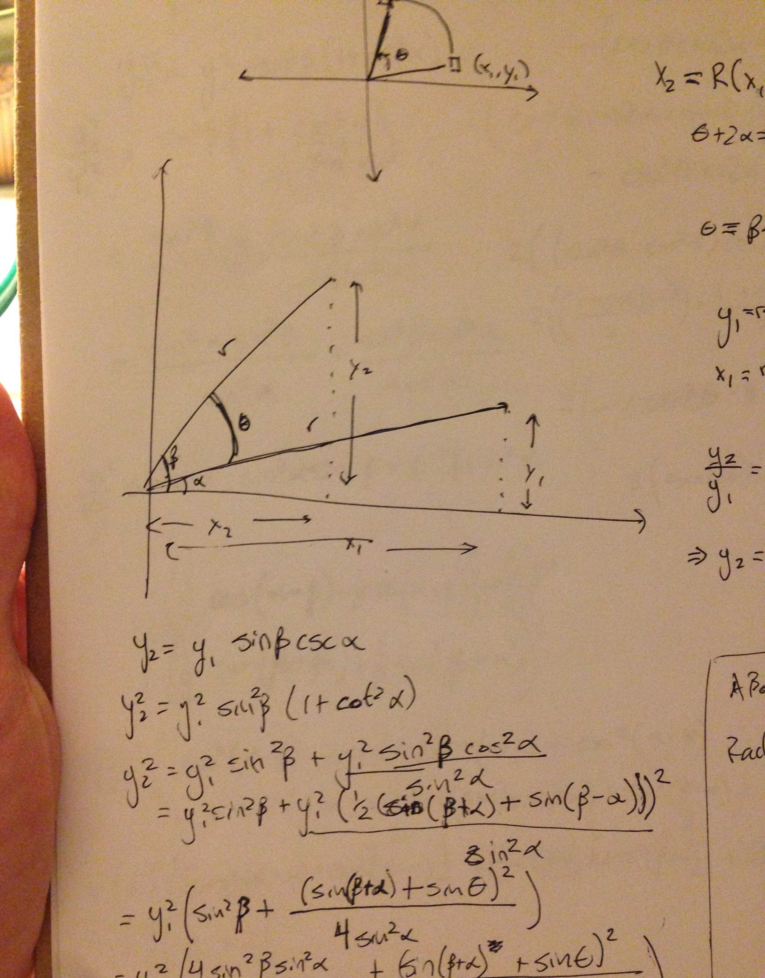 It's actually only trig, despite what it may or may not look like to you.