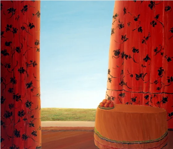 Red III - Rouge III, 2004, 40x50cm, oil on canvas - huile sur toile, sold - vendu