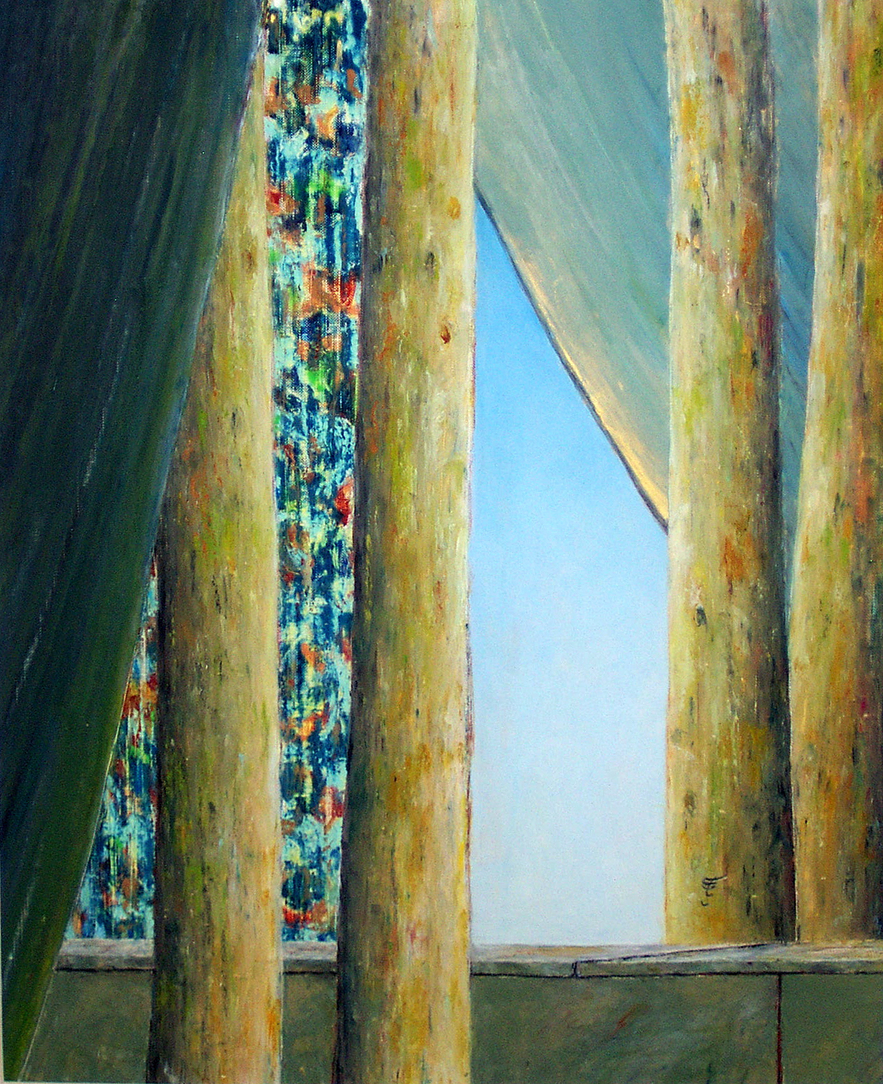 Untitled - San titre, 2003, 40x50cm, oil on paper - huile sur papier, sold - vendu