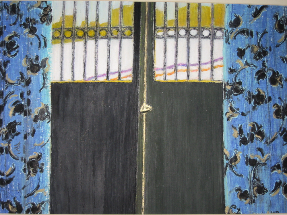 Black and Blue-Noir et Bleu, 2006, 30x45 cm, oil on paper-huile sur papier, sold-vendu
