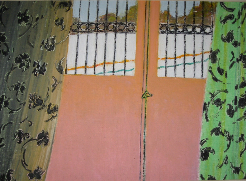 Rose and Green-Rose et Vert, 2007, 30x45 cm, oil on paper-huile sur papier, sold-vendu