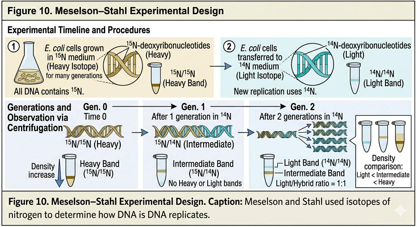 Meselson Stahl Experimental Design