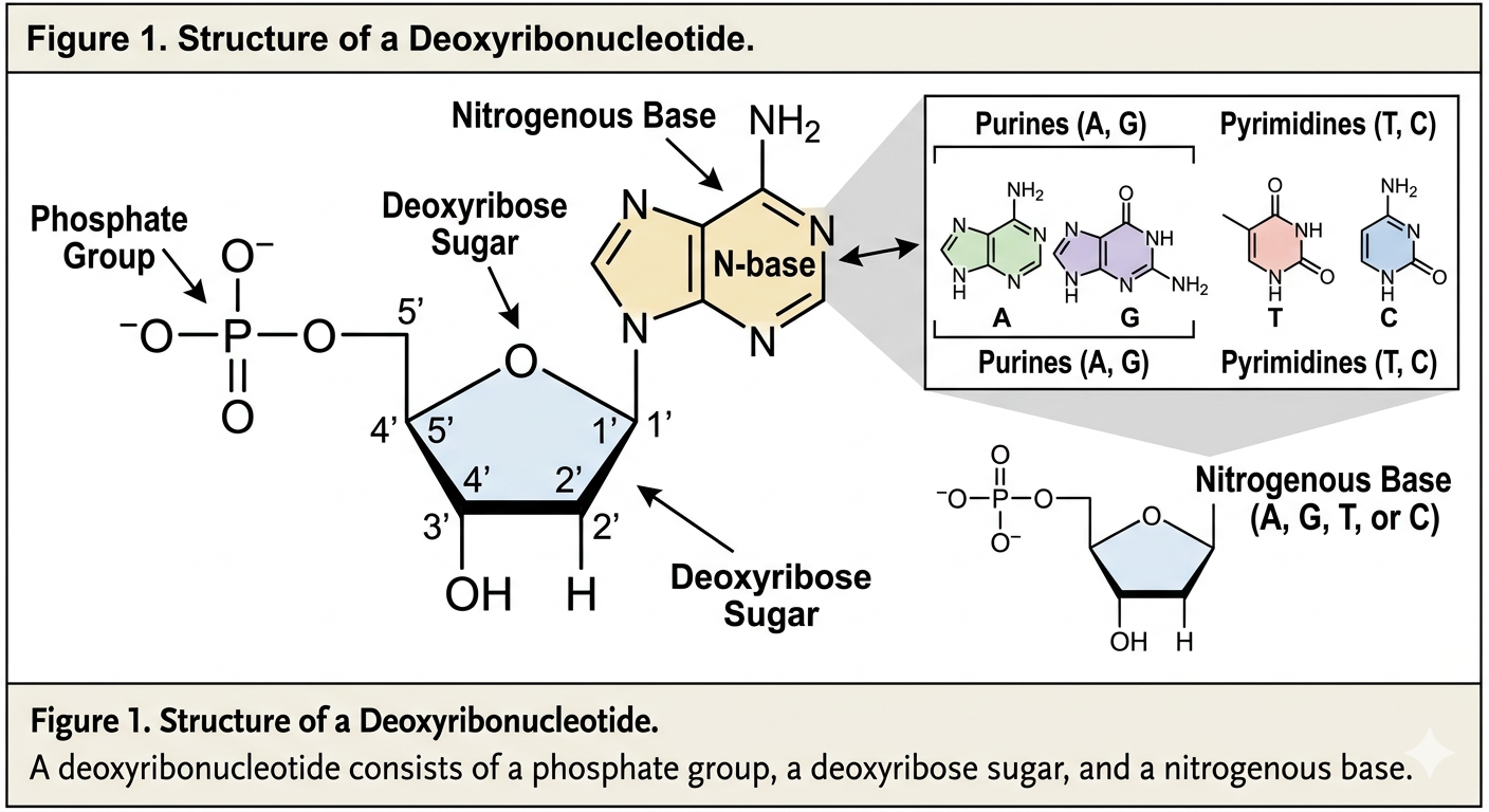 Structure of Deoxyribonucleotide