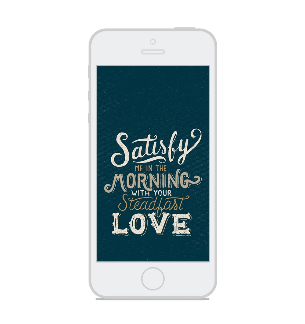 Psalm 90:14 - Bible Verse Design — Scripture Type