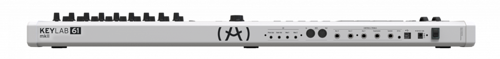 Arturia’s KeyLab MkII 61 Rear View