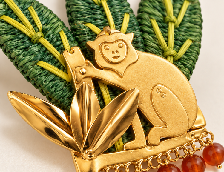 Close-up view of the product’s handcrafted details