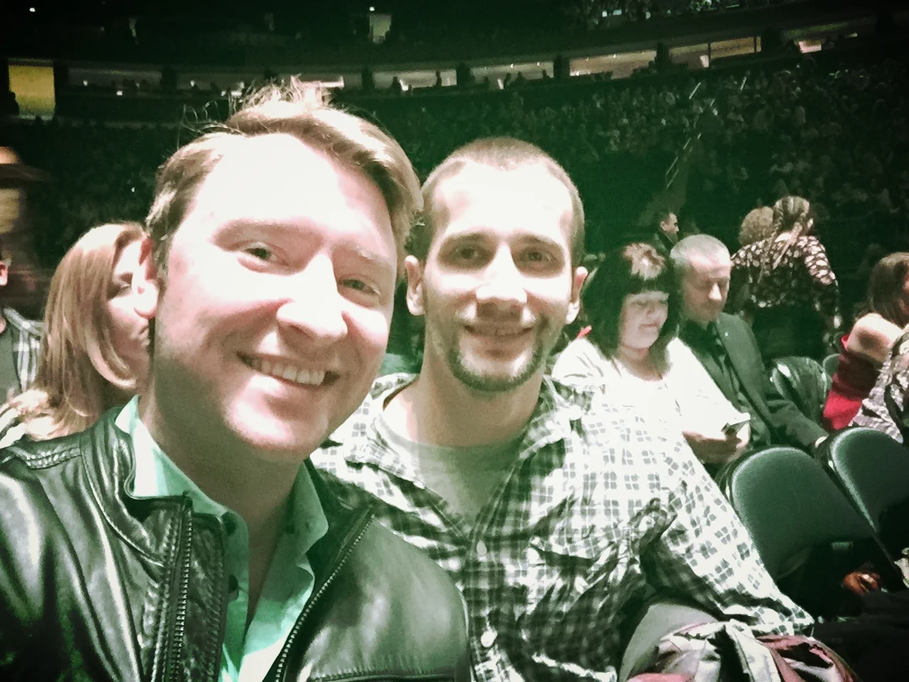 Nick Deutsch and I ready for some country music in NYC