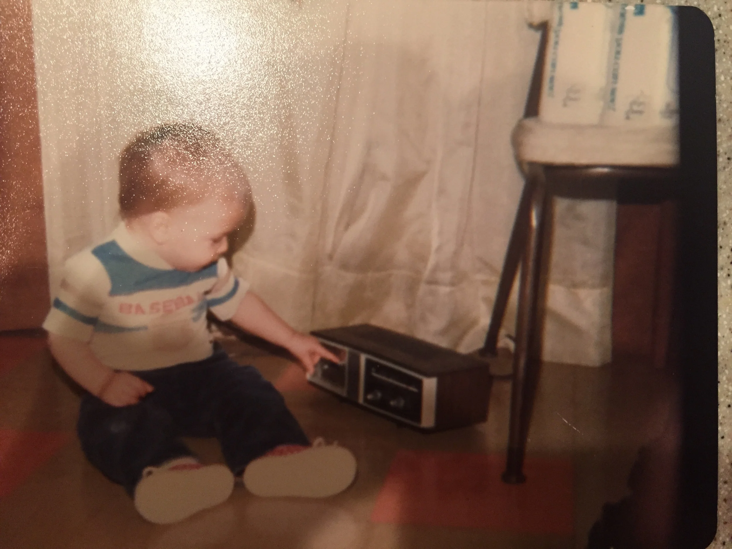 #TBT to me fascinated by music at a very young age. 