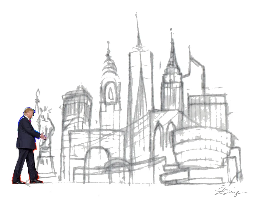 A sketch of horror . . . . and reality.