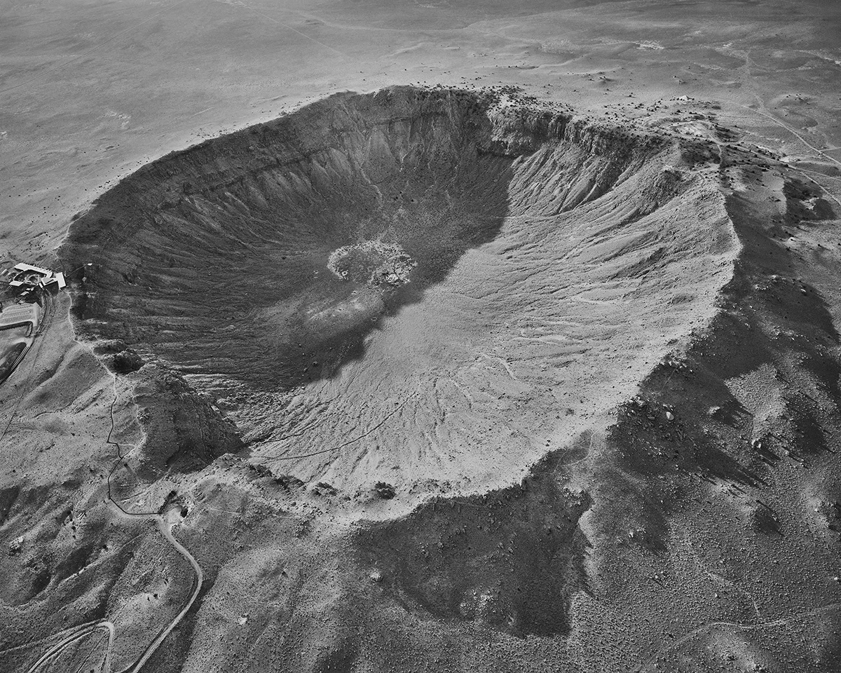 04. Meteor Crater Looking Southeast, Near Winslow, AZ, 2011 From Roden Crater/Meteor Crater 07.07.11 ; dos-a-dos binding artist's book, 35"x44", ed. 10
24" x 30" pigment print, ed. 5
40" x 50" pigment print, ed. 5