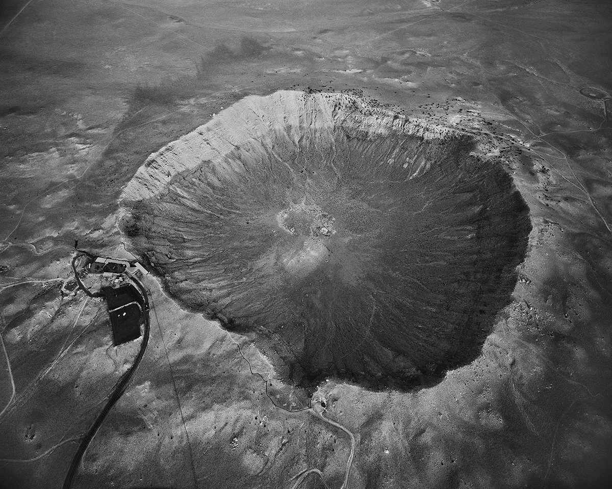 06. Meteor Crater Looking Southeast, Near Winslow, AZ, 2011 From Roden Crater/Meteor Crater 07.07.11 ; dos-a-dos binding artist's book, 35"x44", ed. 10
24" x 30" pigment print, ed. 5
40" x 50" pigment print, ed. 5