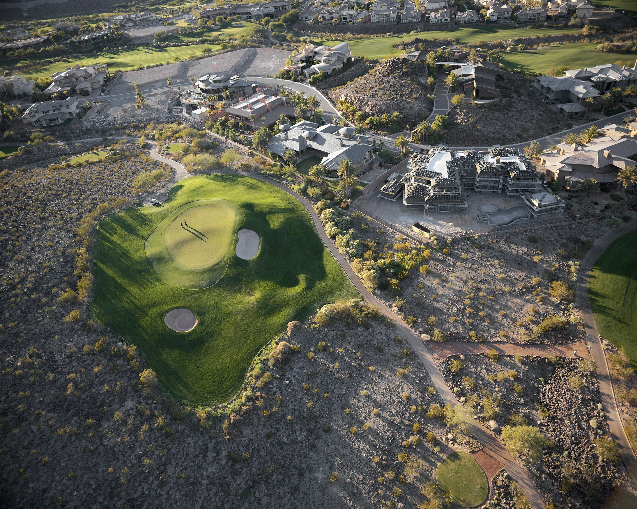 26. St. Croix street looking northwest, 14th hole Dragon Ridge golf course, “MacDonald Highlands” development, Henderson, Nevada; 2011