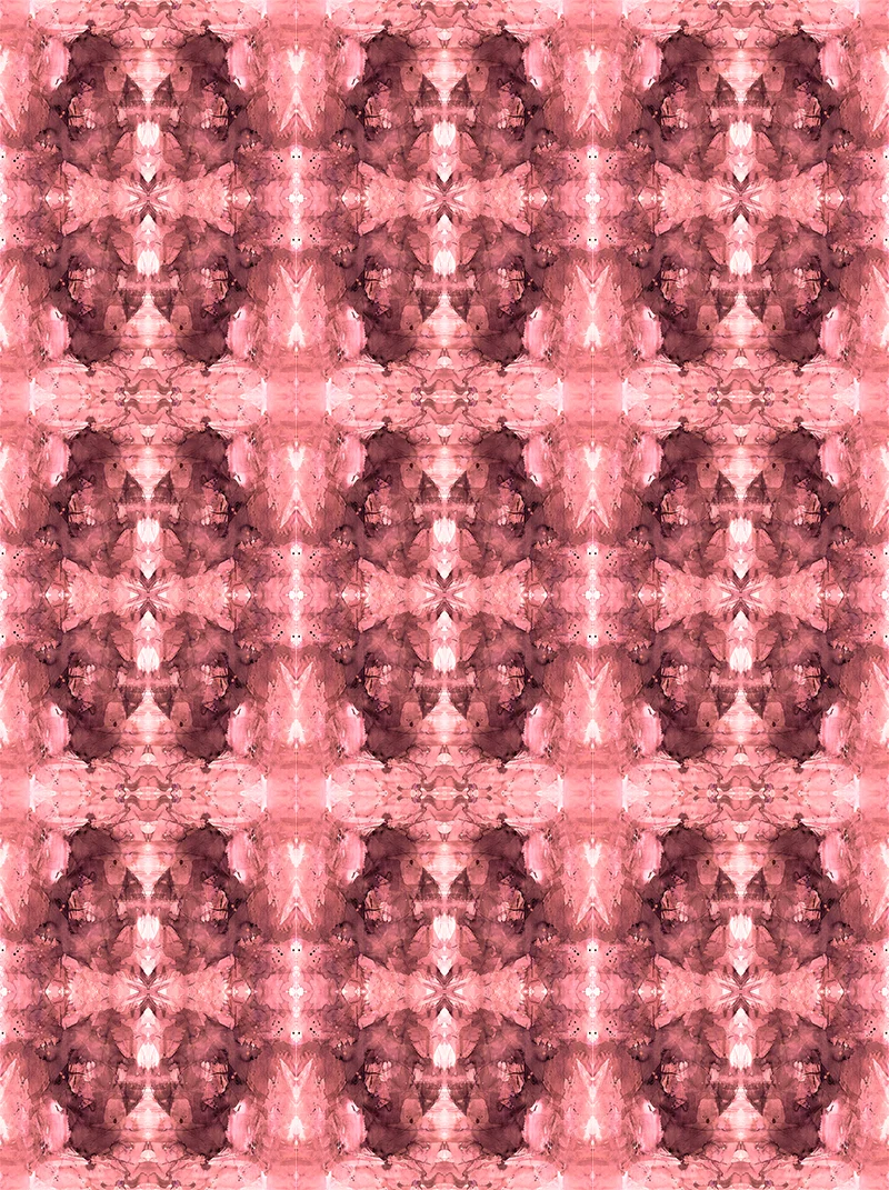 Dana-Mooney-Vancouver-Artist-Mirror-Contrast-Peach-Fabric-Wallpaper-Repeat-2-Michelle-Dirkse