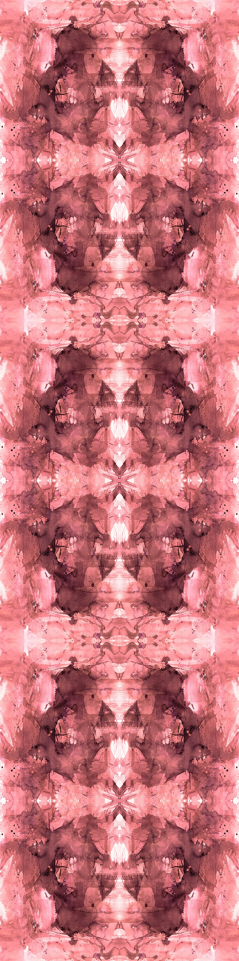Dana-Mooney-Vancouver-Artist-Mirror-Contrast-Peach-Fabric-Wallpaper-Repeat-Michelle-Dirkse