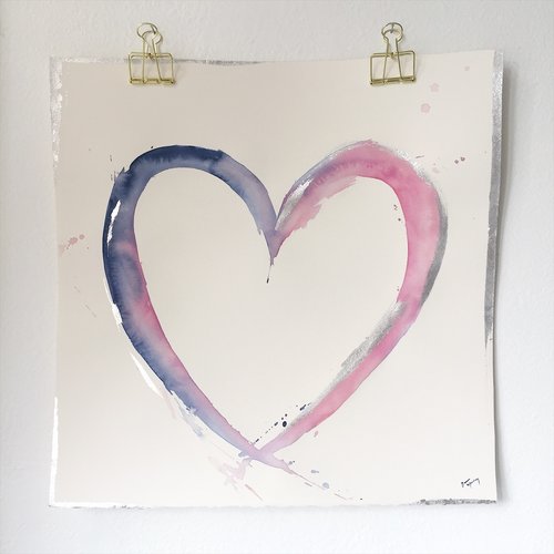 Dana-Mooney-Vancouver-Artist-Pink-and-Blue-Heart