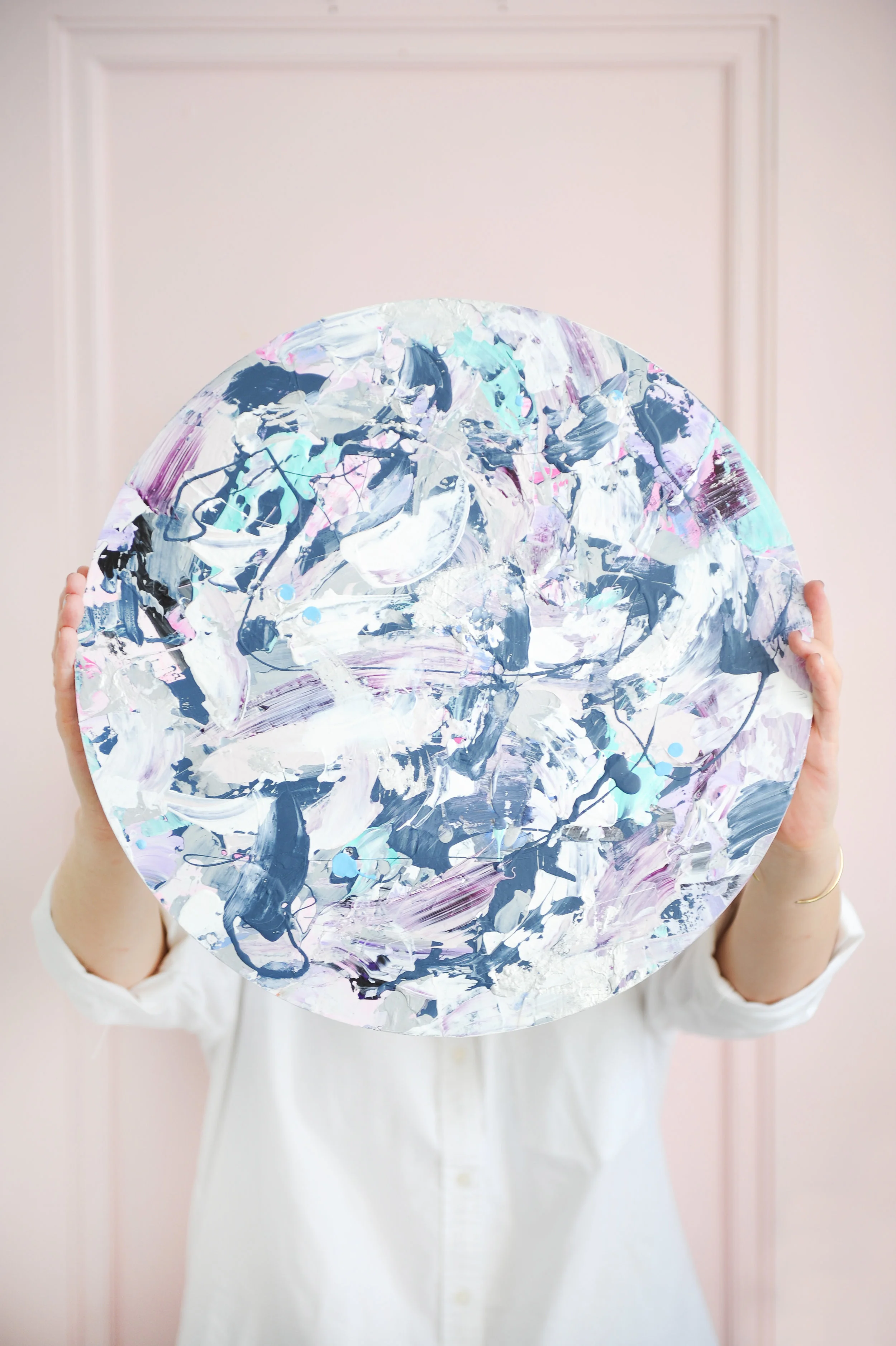 Dana-Mooney-Vancouver-Artist-Round-Artwork-Inner-Thoughts-Colour-Palette-Tracey-Ayton