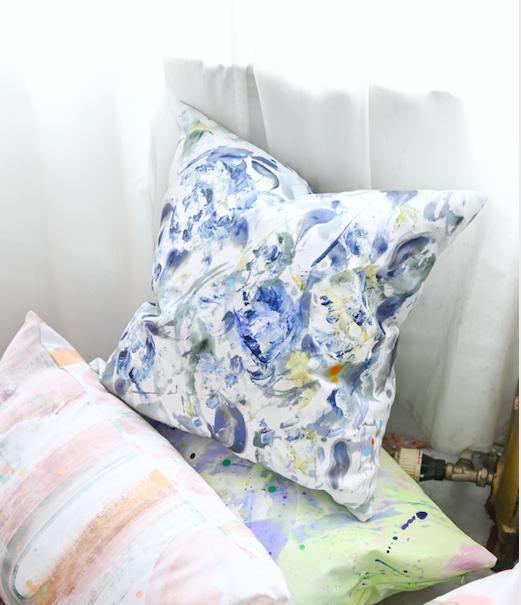 Dana-Mooney-Vancouver-Artist-Peony-Throw-Pillow-Studio