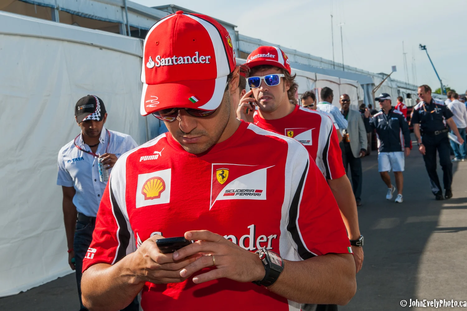 "Yes it's me, Fernando - pull over - I wanna pass!"