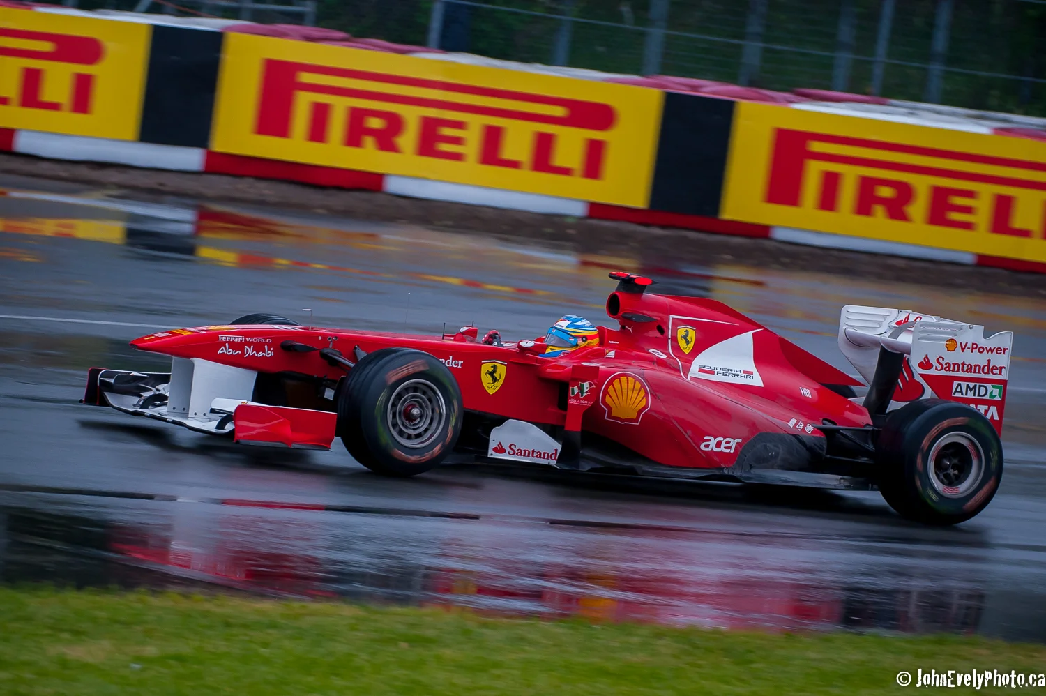 Fernando Alonso turn one.