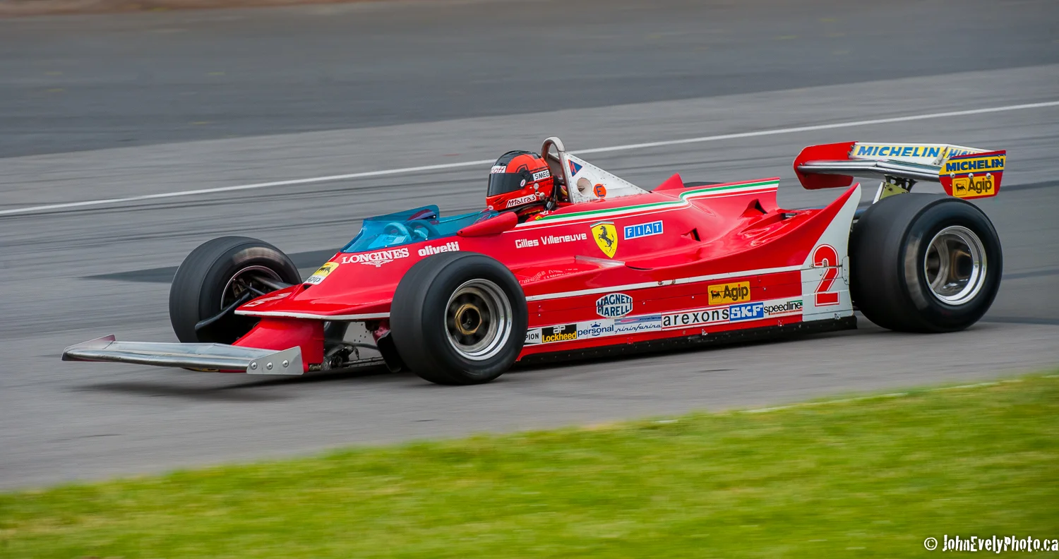 Vintage F1 Ferrari once driven by Gilles Villeneuve.