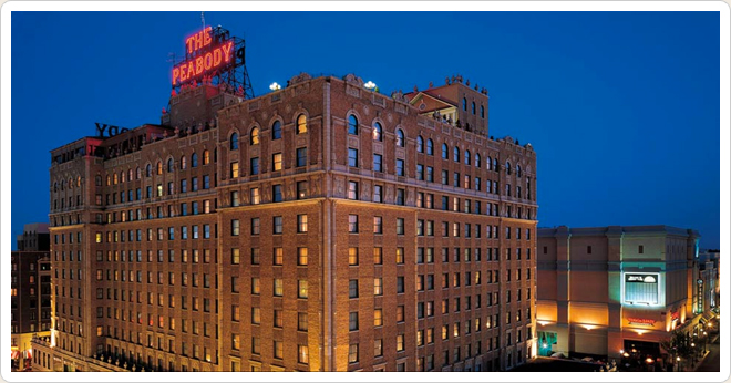 PHOTO CREDIT: Above photo of The Peabody Hotel is from the Hotel’s website .