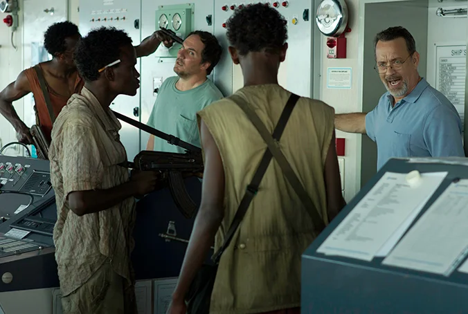 PHOTO CREDIT: Above is a production still from Captain Phillips.