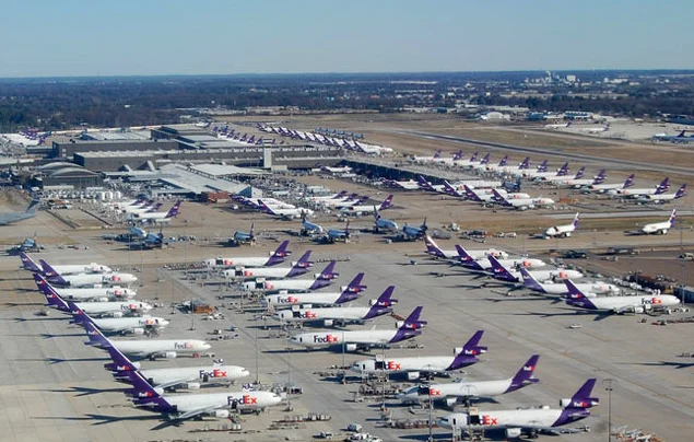 PHOTO CREDIT: Above photo of Memphis International Airport is from here .