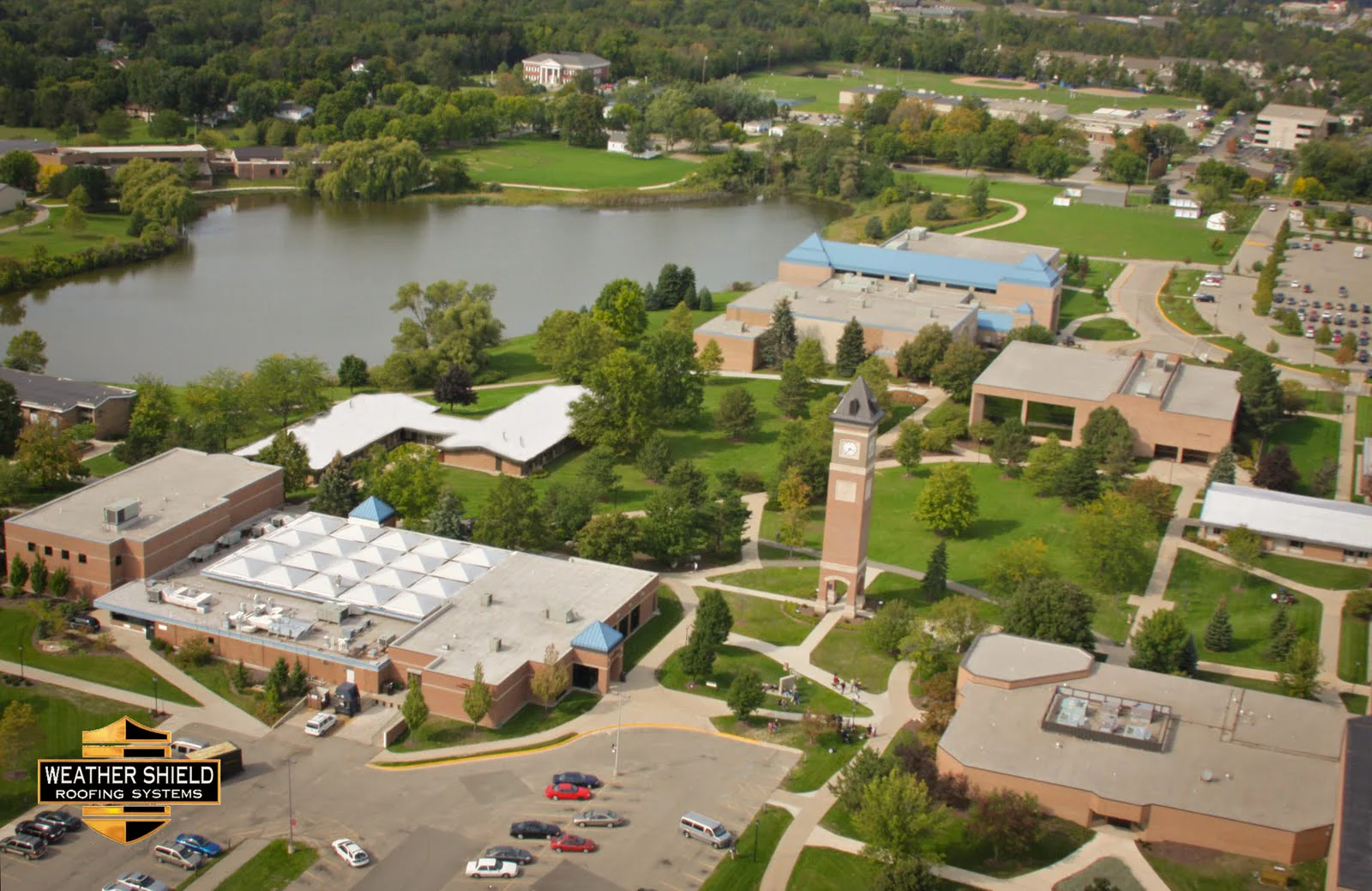 PHOTO CREDIT: Above image is an aerial view of Cornerstone University via Google .