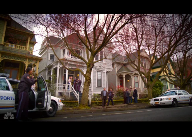 PHOTO CREDIT: Above photo is a screenshot from Grimm’s pilot episode, filmed on location in a residential neighborhood in Portland.
