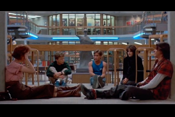 Screenshot from The Breakfast Club.