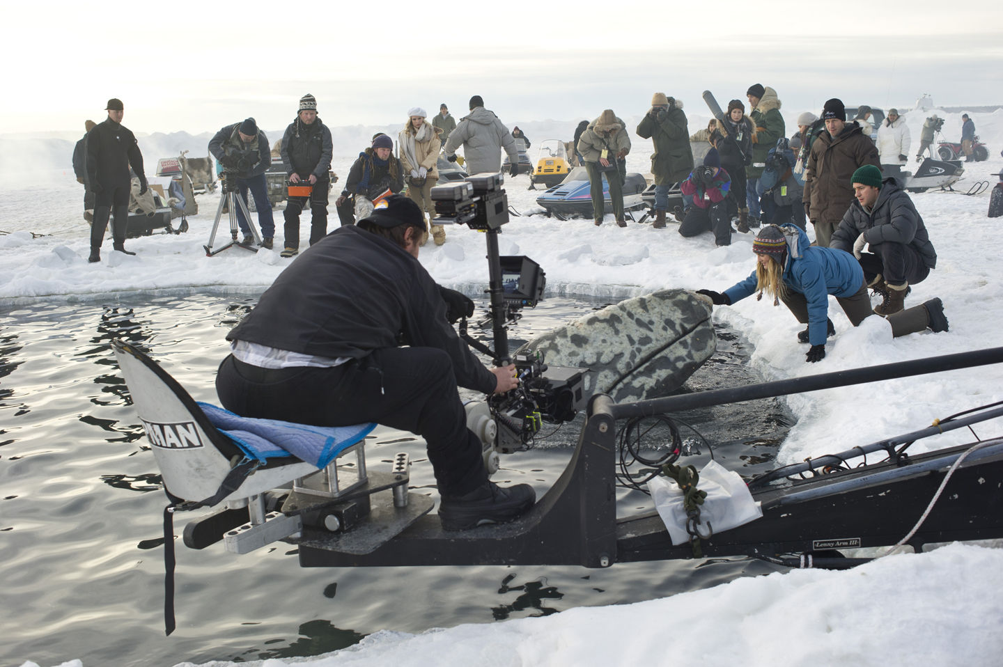 Behind-the-scene photo of Big Miracle - via Google .