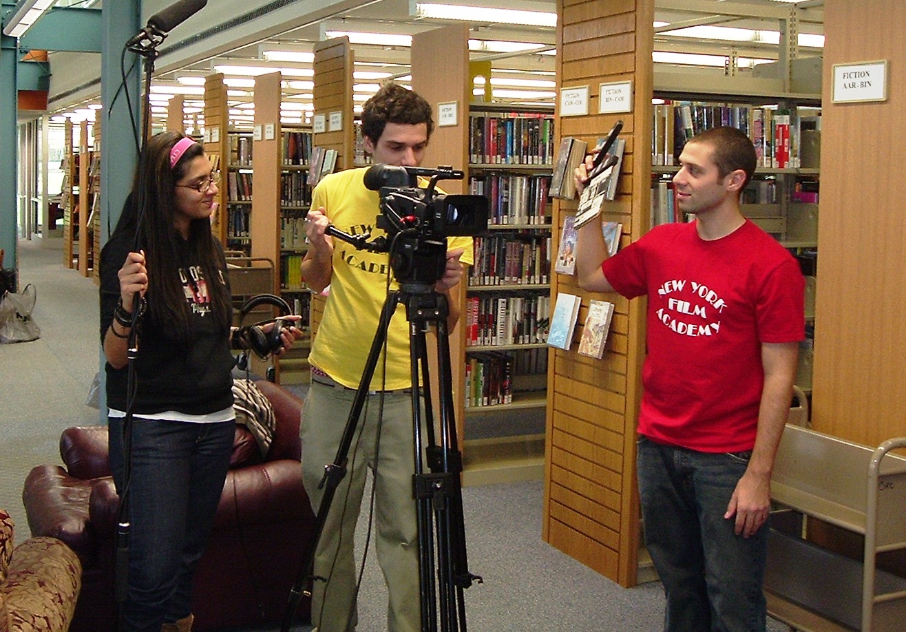 Student film in progress - the New York Film Academy - image via Google .