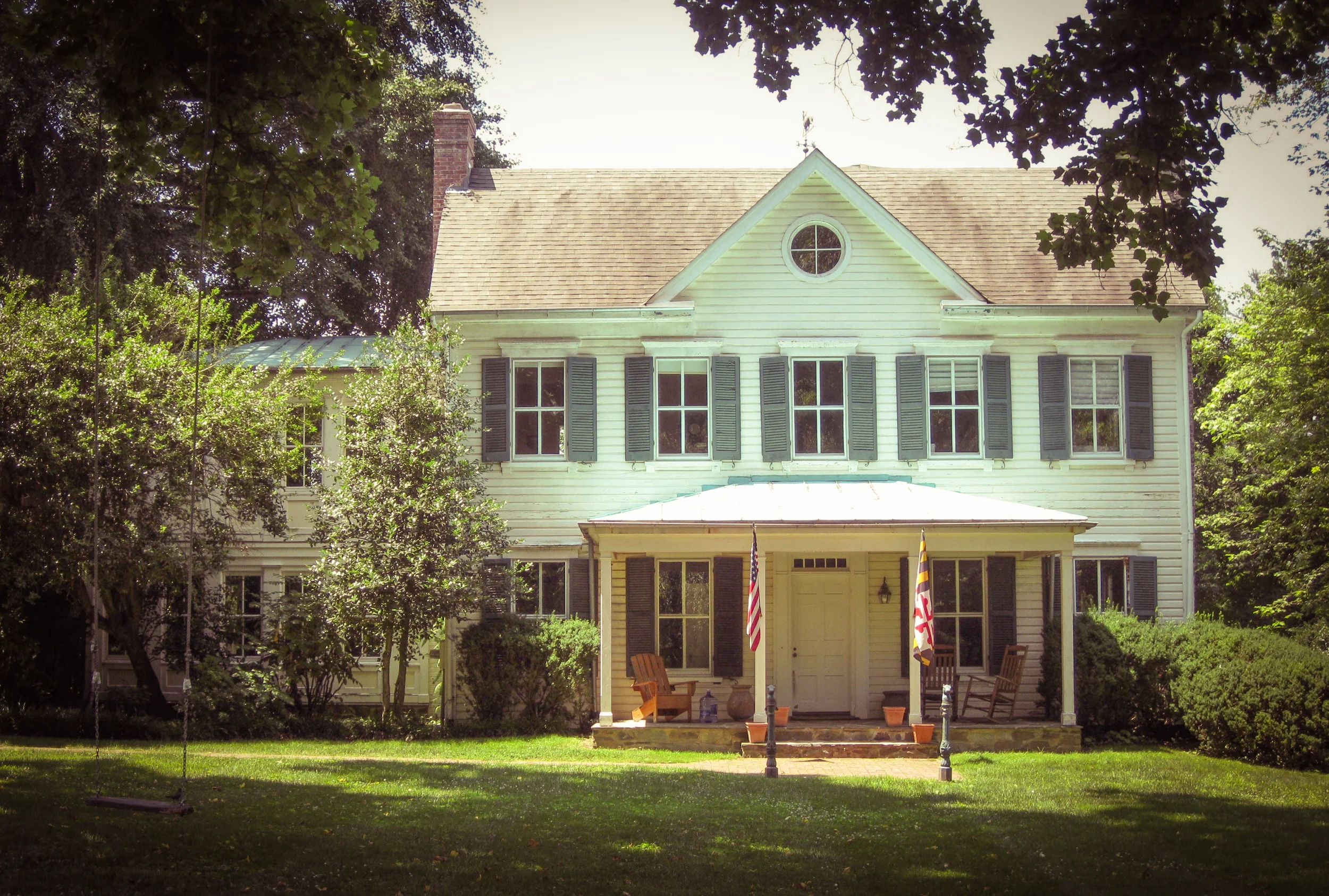 The Conways' house in Potomac, Maryland stars in Philomena as Peter Olsson's house - image via Google .