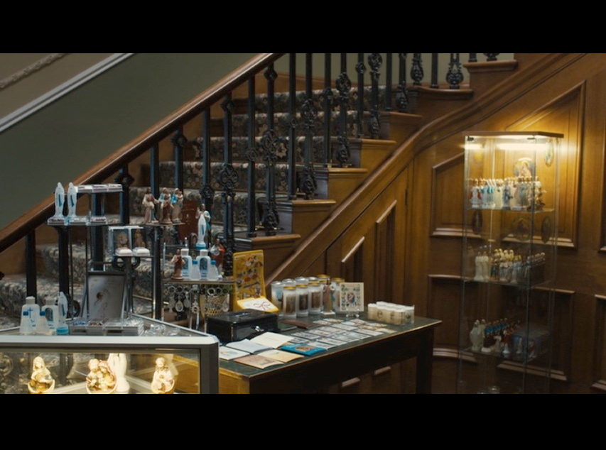 Screenshot: the foyer inside Roscrea Abbey filmed at Harefield House.