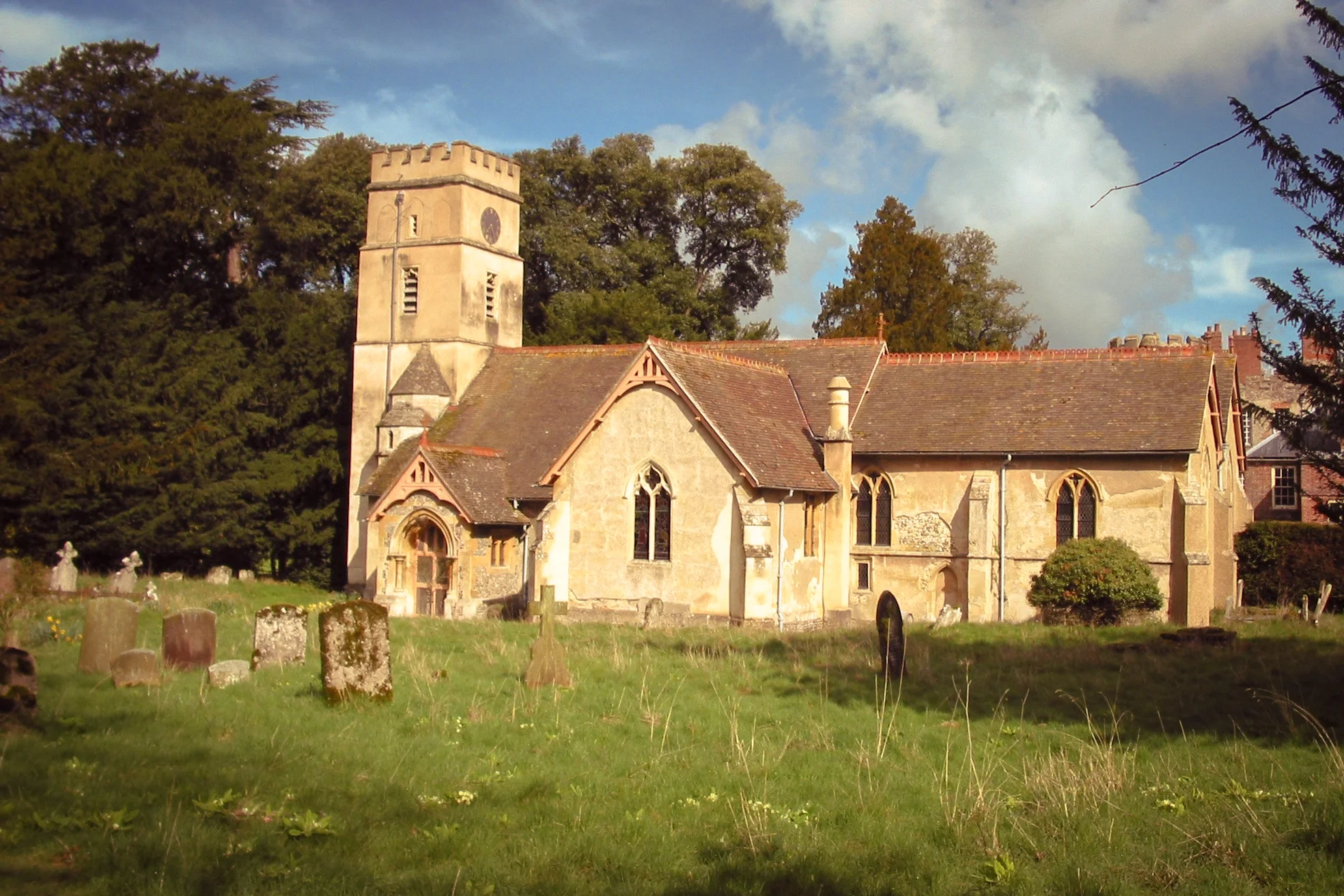 The cemetery at Shirburn Castle - image via Google.