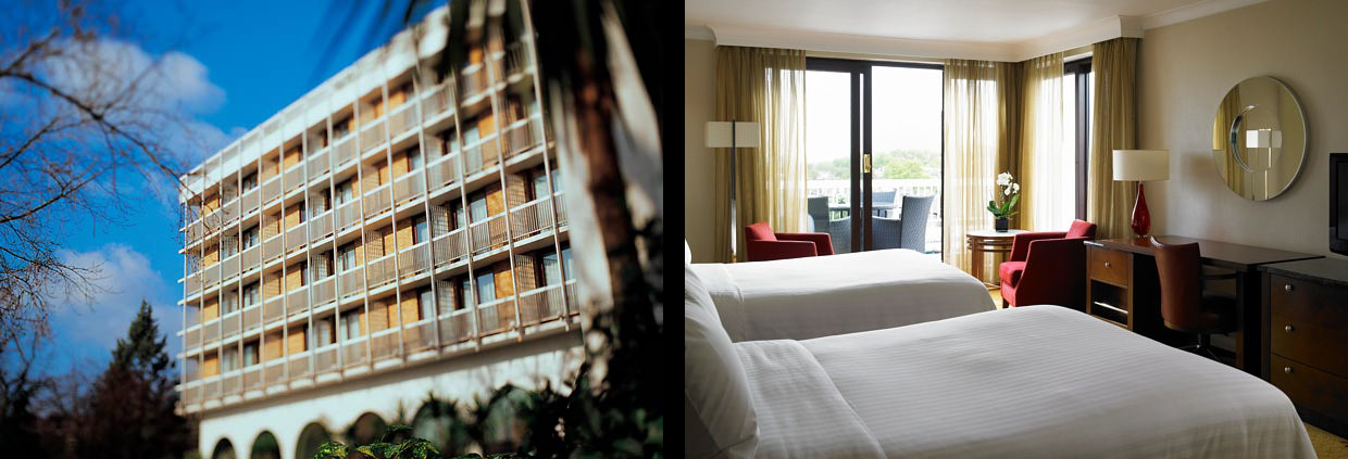 The London Marriott Hotel Regents Park stood in for the Washington Court Hotel's interiors - images via hotel's website.
