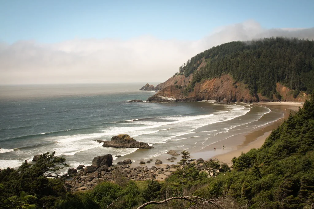 Indian Beach in Ecola State Park, Cannon Beach, Oregon - where The Goonies, Point Break and Twilight were filmed - via Google .