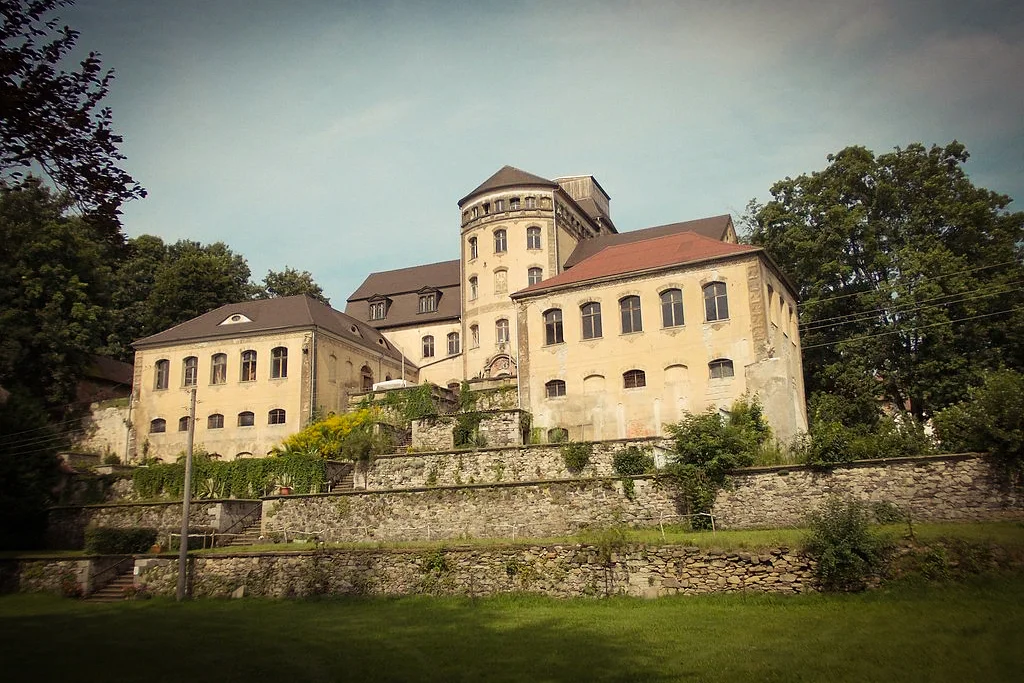 18th Century Castle Hainewalde on the bank of the River Mandau in Saxony was the film location for the exterior of Madame D.'s estate