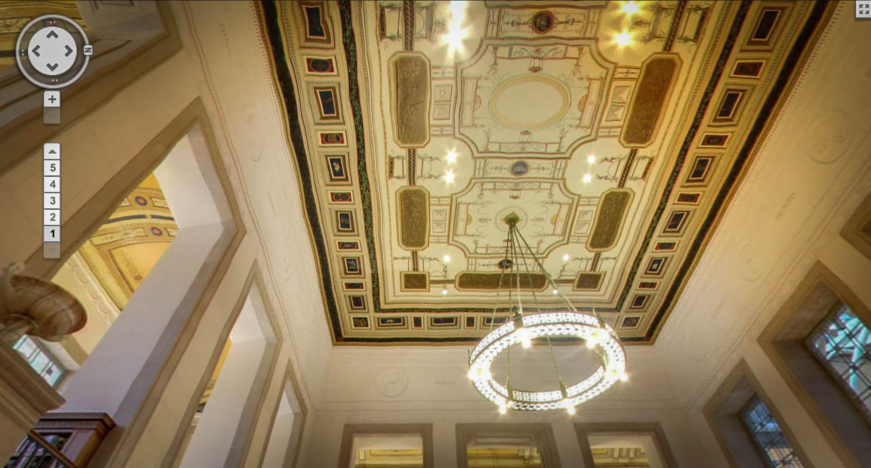The Simon Reading Room's ceiling - image from here .