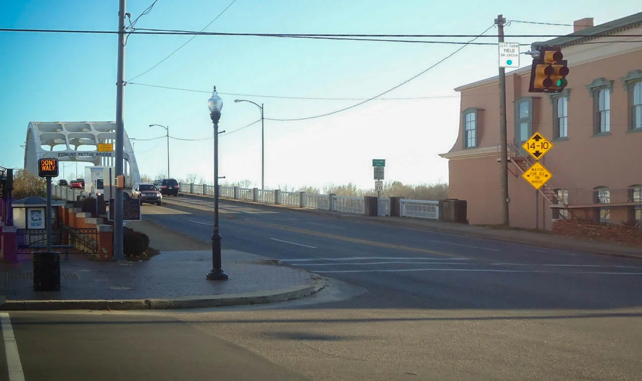 The historic Emund Pettus Bridge, an important setting and film location for Selma - image via Google.