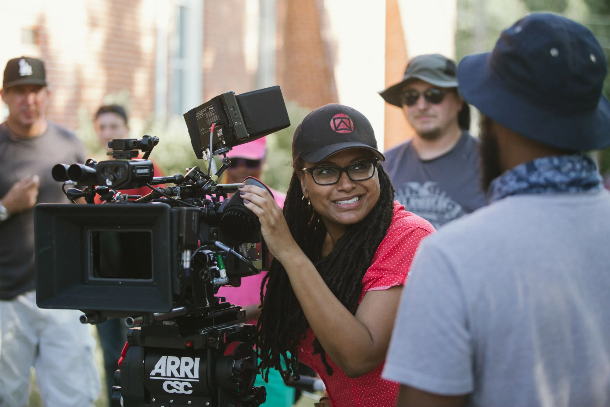 Director Ava DuVernay on the set of Selma - image via Google.